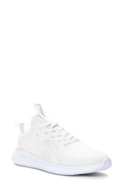 Shop Propét Travelbound Spright Sneaker In White Fabric