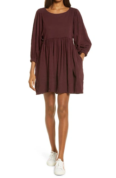 Free People Get Obsessed Babydoll Tunic Dress In Decadent | ModeSens