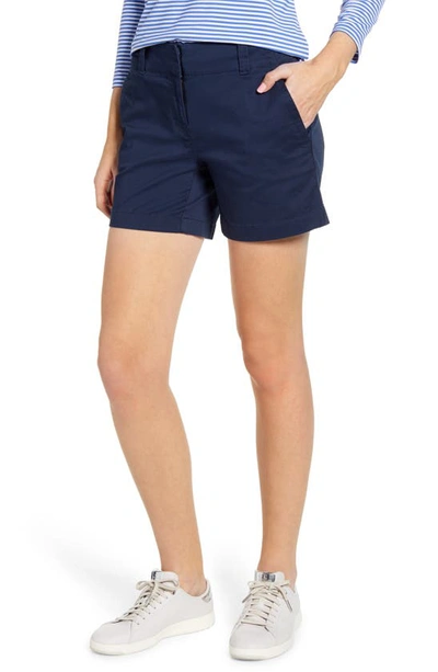 Shop Vineyard Vines Stretch Cotton Shorts In Blue Blazer