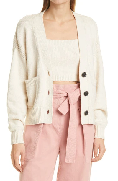 Shop A.l.c Vincent Cardigan In Cream