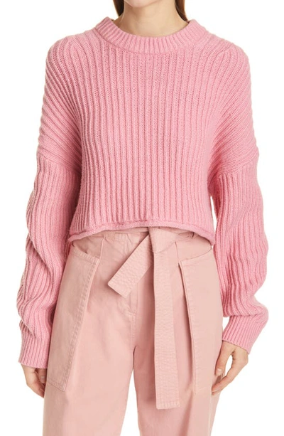 Shop A.l.c Lianne Rib Sweater In Pink Lady
