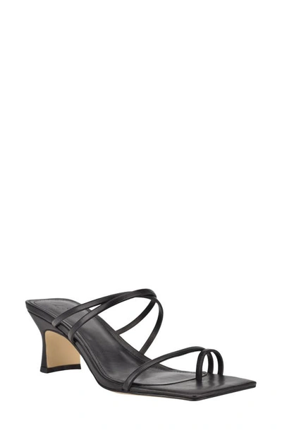 Shop Marc Fisher Ltd Calida Strappy Slide Sandal In Black