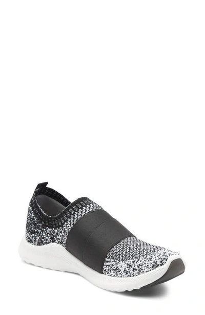 Shop Aetrex Allie Slip-on Sneaker In Black Ombre Fabric