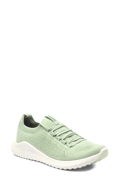 Shop Aetrex Carly Sneaker In Mint Fabric