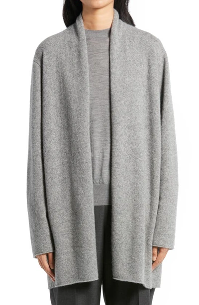 Shop The Row Fulham Cashmere Open Front Cardigan In Medium Heather Grey