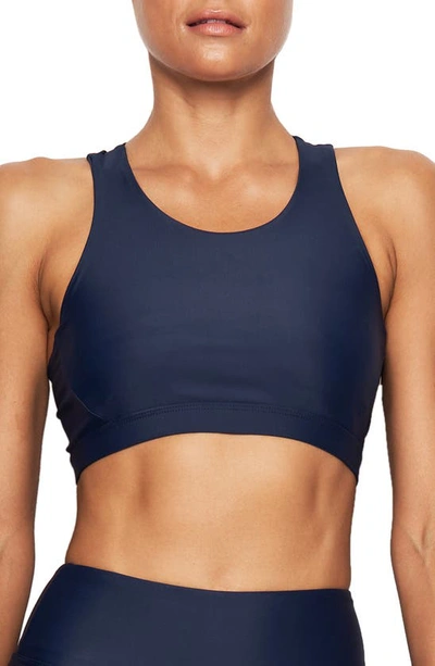 Heroine Sport Body Racerback Sports Bra In Navy