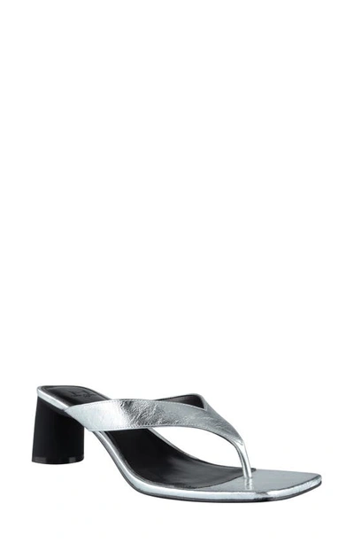 Shop Marc Fisher Ltd Cadence Flip Flop In Silver