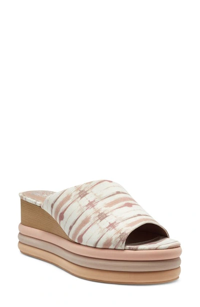 Vince Camuto Pendrea Platform Wedge Sandal In Mauve