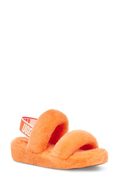 Shop Ugg Oh Yeah Slingback Slipper In California Poppy