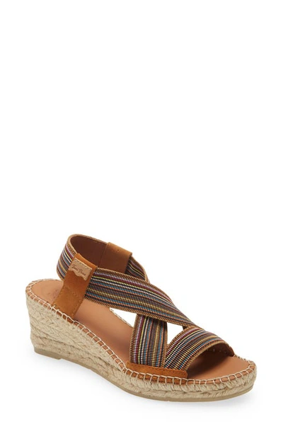 Shop Toni Pons Tina Espadrille Wedge Sandal In Tan Suede