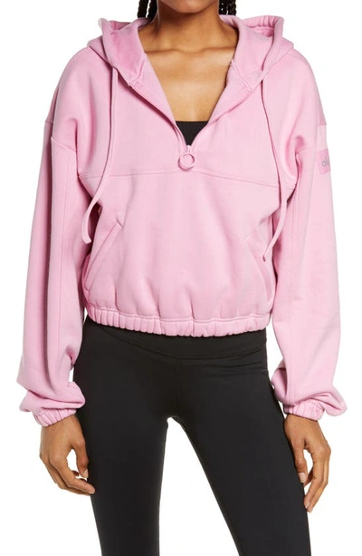 Shop Alo Yoga Refresh Stadium Hoodie In Parisian Pink