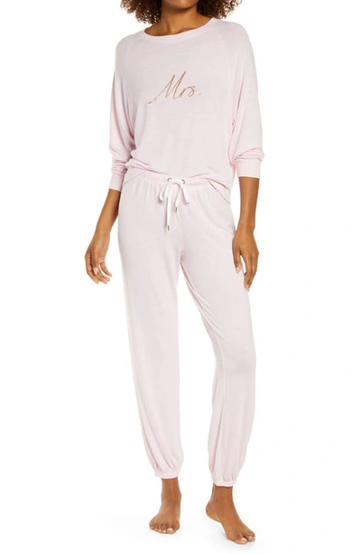 Shop Honeydew Intimates Star Seeker Brushed Jersey Pajamas In Promise Pink