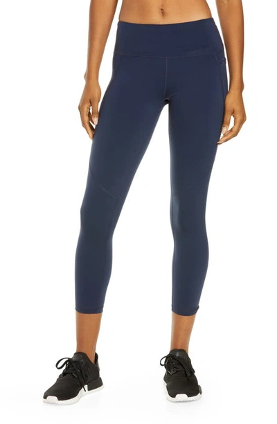 Shop Sweaty Betty Power Pocket Workout 7/8 Leggings In Navy