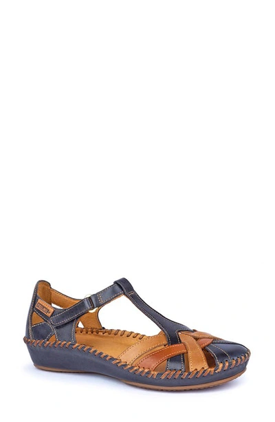 Shop Pikolinos 'p. Vallarta 655' T-strap Sandal In Navy Blue