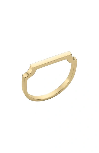 Monica Vinader Signature 18ct Yellow-gold Vermeil Thin Ring In Gold
