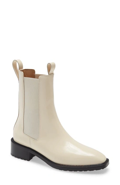 Shop Aeyde Simone Chelsea Boot In Creamy