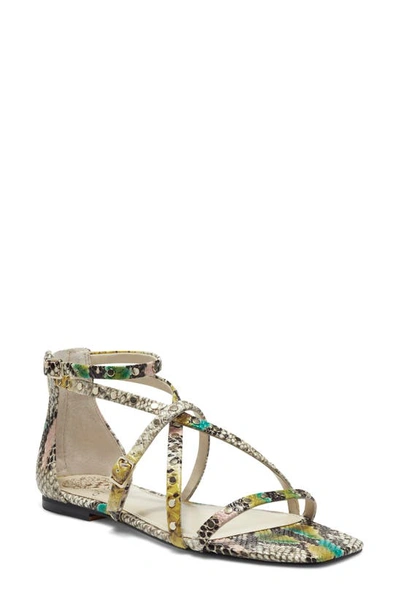 Shop Vince Camuto Seseti Strappy Sandal In Natural Multi