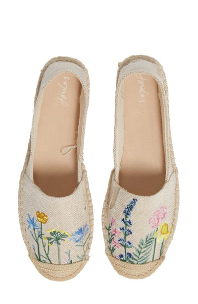 Shop Joules Shelbury Espadrille Flat In Natural