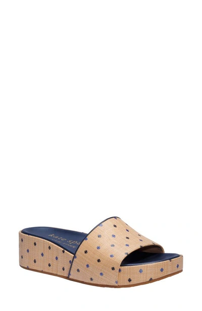 Shop Kate Spade Breeze Slide Sandal In Blue Multicolor Fabric