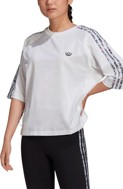 Adidas Originals Bellista Boxy T-shirt In White | ModeSens