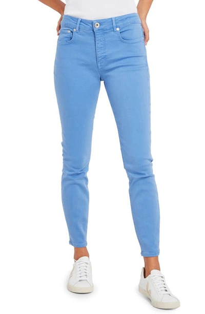 Shop Vineyard Vines Garment Dyed High Waist Jeans In Breaker Blue