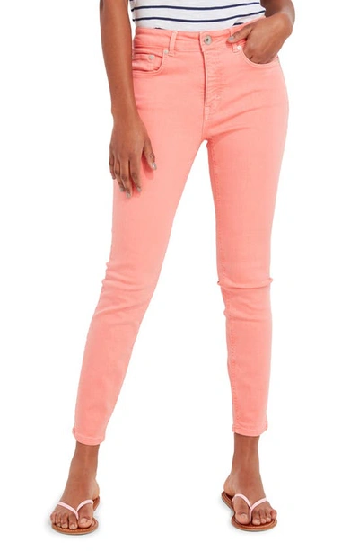 Shop Vineyard Vines Garment Dyed High Waist Jeans In Passion Fruit