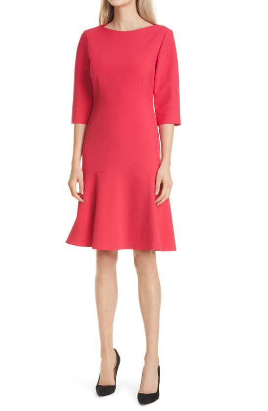 55 以上節約 ヒューゴ ボス Boss レディース ワンピース ワンピース ドレス Dasty Bateau Neck Dress Barberry New限定品 Theblindtigerslidell Com