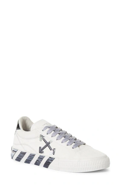 Shop Off-white Liquid Melt Low Vulcanized Sneaker In White/ Grey Calf Nappa Leather