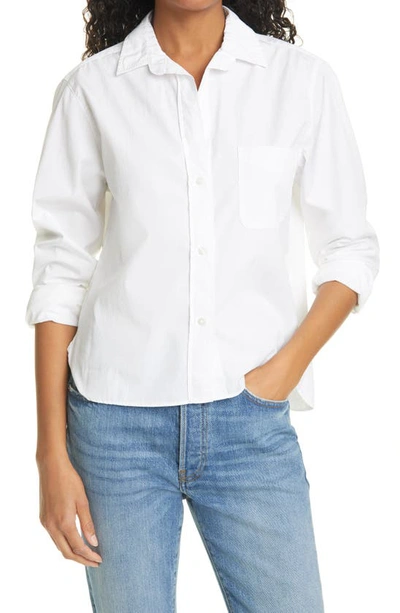 Shop Frank & Eileen Silvio Untuckable Button-up Shirt In White
