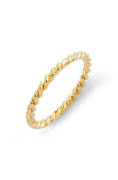 Shop Brook & York Brook And York Liv Rope Stacking Ring In Gold