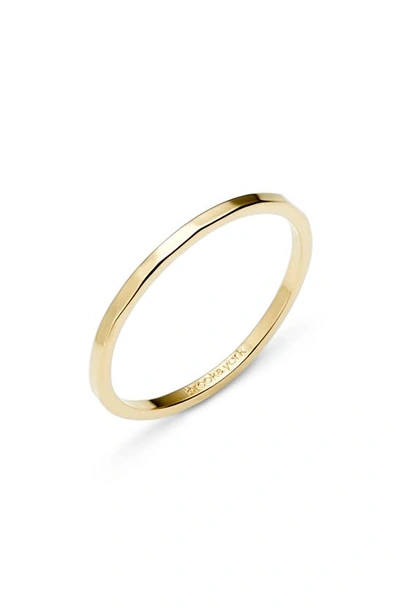 Shop Brook & York Maren Extra Thin Hammered Stacking Ring In Gold