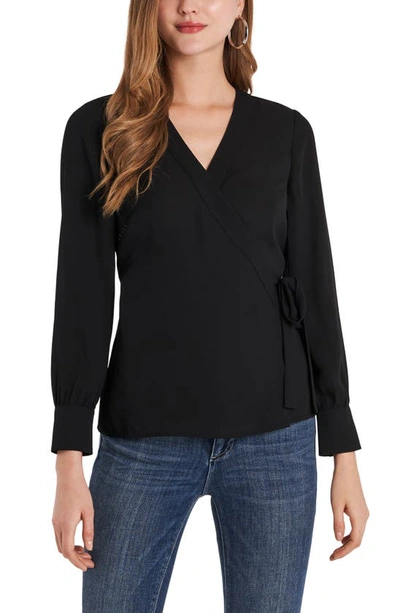 Vince camuto wrap sales blouse