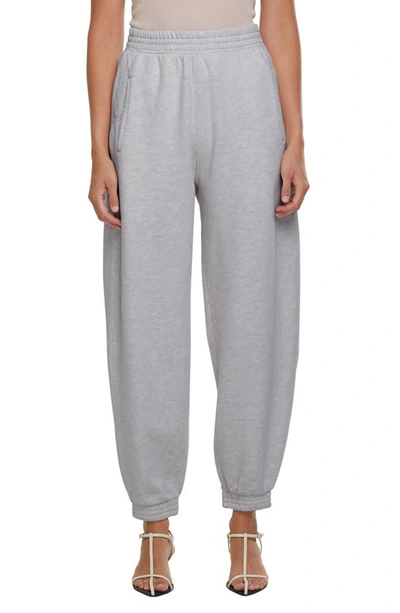 Shop Agolde Balloon Sweatpants In Grey Heather