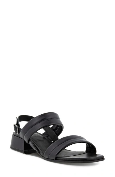 Shop Ecco Elevate Sandal In Black Leather