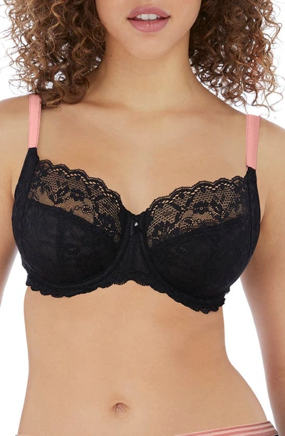 Shop Freya Offbeat Underwire Side Support Bra In Black