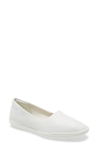 Shop Ecco Simpil Loafer In White Leather
