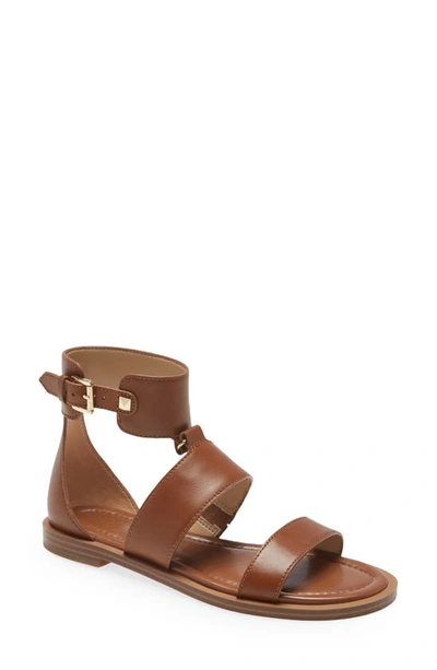 Shop Michael Michael Kors Amos Sandal In Luggage Leather