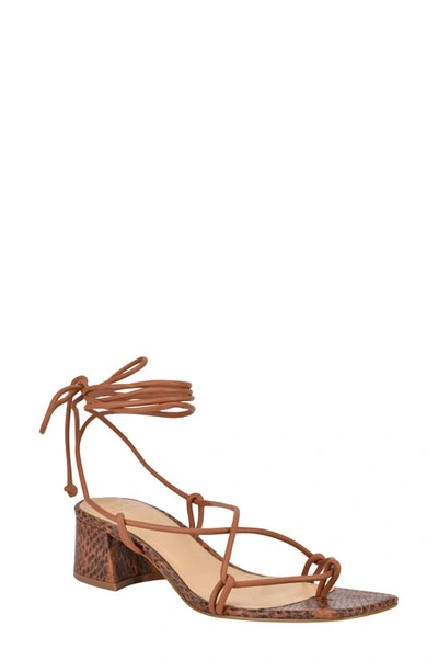 Shop Marc Fisher Ltd Jacinda Lace-up Sandal In New Luggage Leather