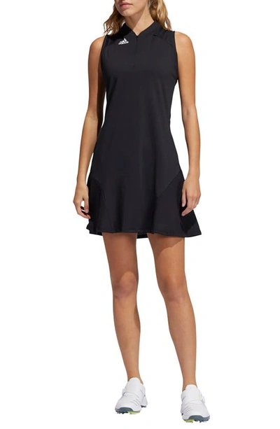 Shop Adidas Golf Primegreen Sleeveless Dress In Black