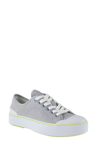 Shop Marc Fisher Ltd Rammy Platform Sneaker In Pale/ Neon Yellow