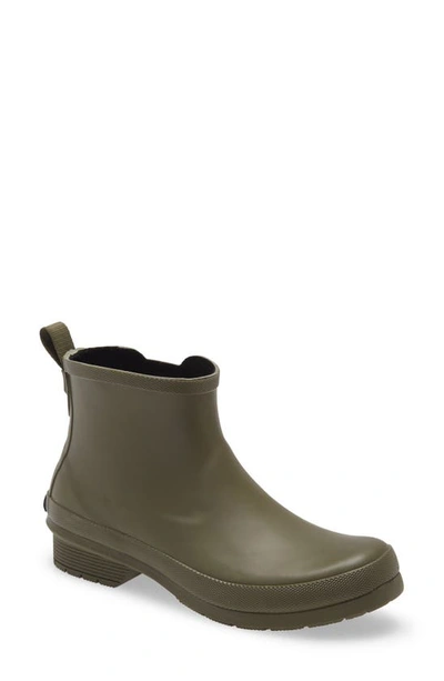 Shop Chooka Waterproof Chelsea Rain Boot In Olive