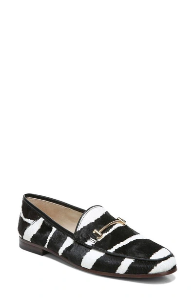 Shop Sam Edelman Lior Loafer In Ivory/ Black Leather