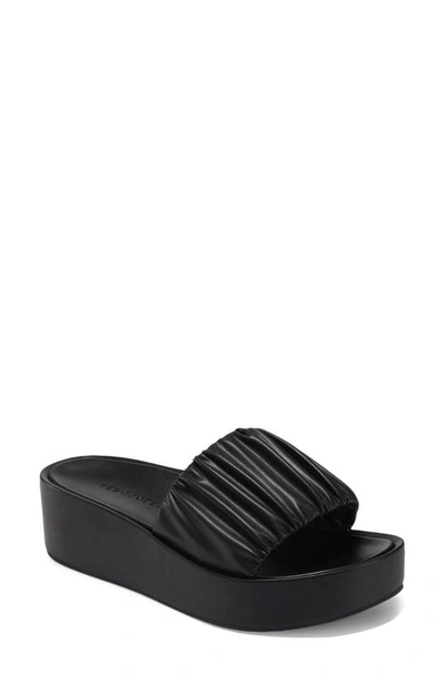 Shop Aerosoles Aerosole Dada Platform Wedge Slide Sandal In Black