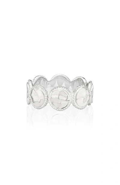 Shop Anna Beck Hammered Ring In Silver