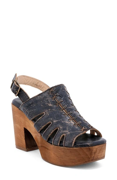 Shop Bed Stu Fontella Platform Sandal In Black Lux