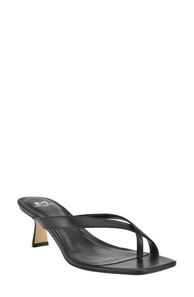 Shop Marc Fisher Ltd Brody Slide Sandal In Black Leather