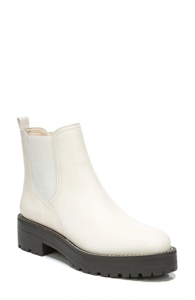 Shop Sam Edelman Justina Waterproof Chelsea Boot In Modern Ivory Leather