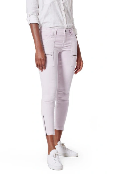 Shop Joie Park Skinny Pants In Grey Lilac