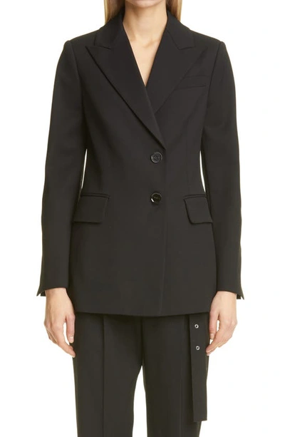 Shop Proenza Schouler Stretch Wool Blazer In Black