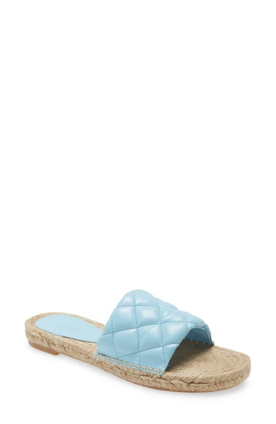 Shop Jeffrey Campbell Salvora Espadrille Slide Sandal In Baby Blue
